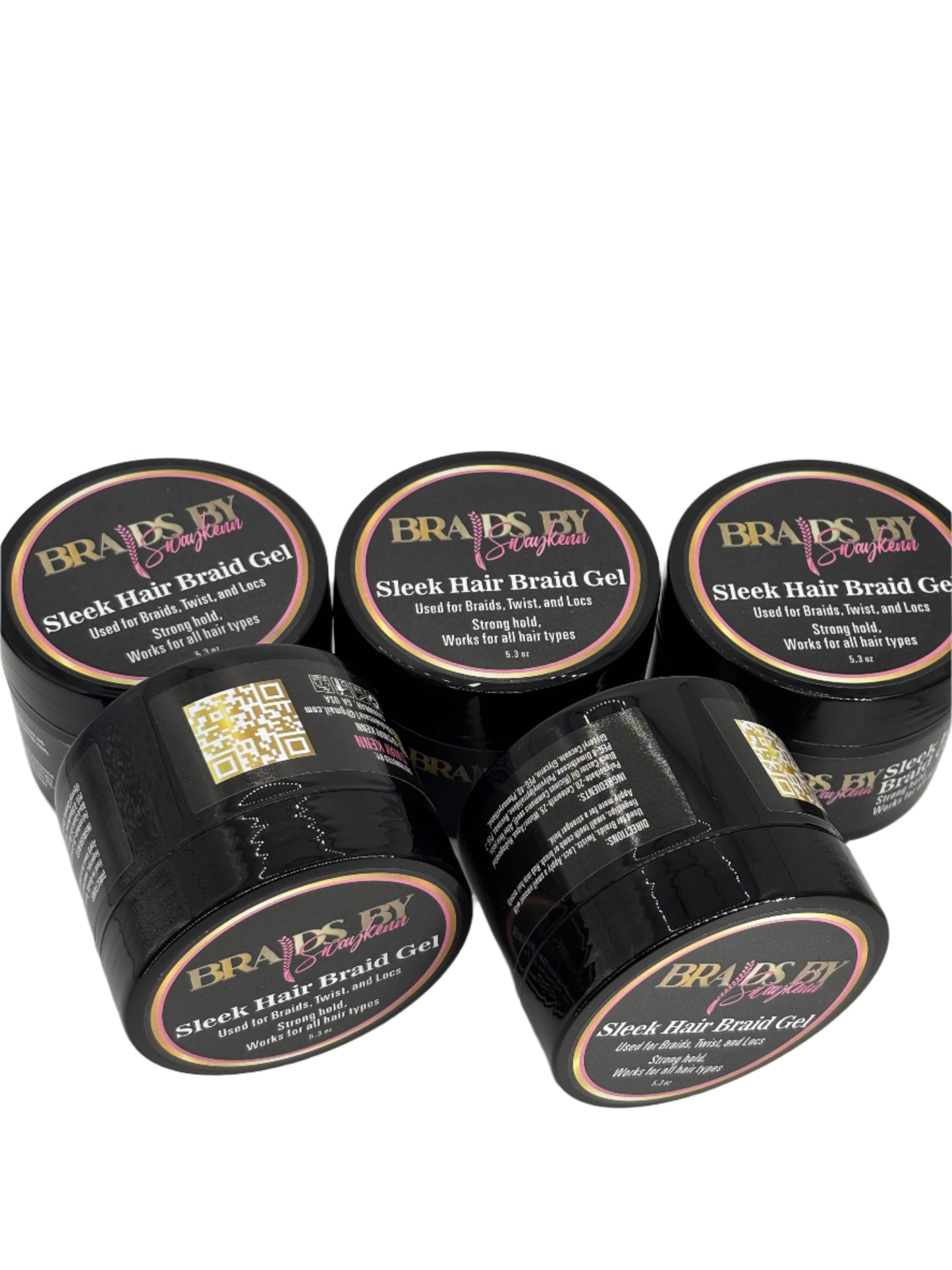 5 ct- Sleek Hair Braid Gel Bundle Deal