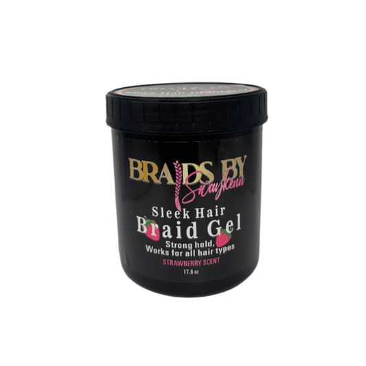 5 ct- Sleek Hair Braid Gel (Strawberry Scent) Bundle Deal
